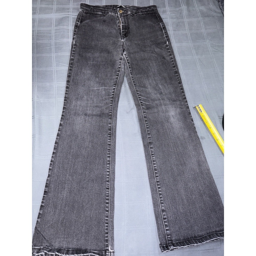 J Brand Women Size 27 Jeans Mid Rise Dark Wash Flare Stretch Pants Made In USA